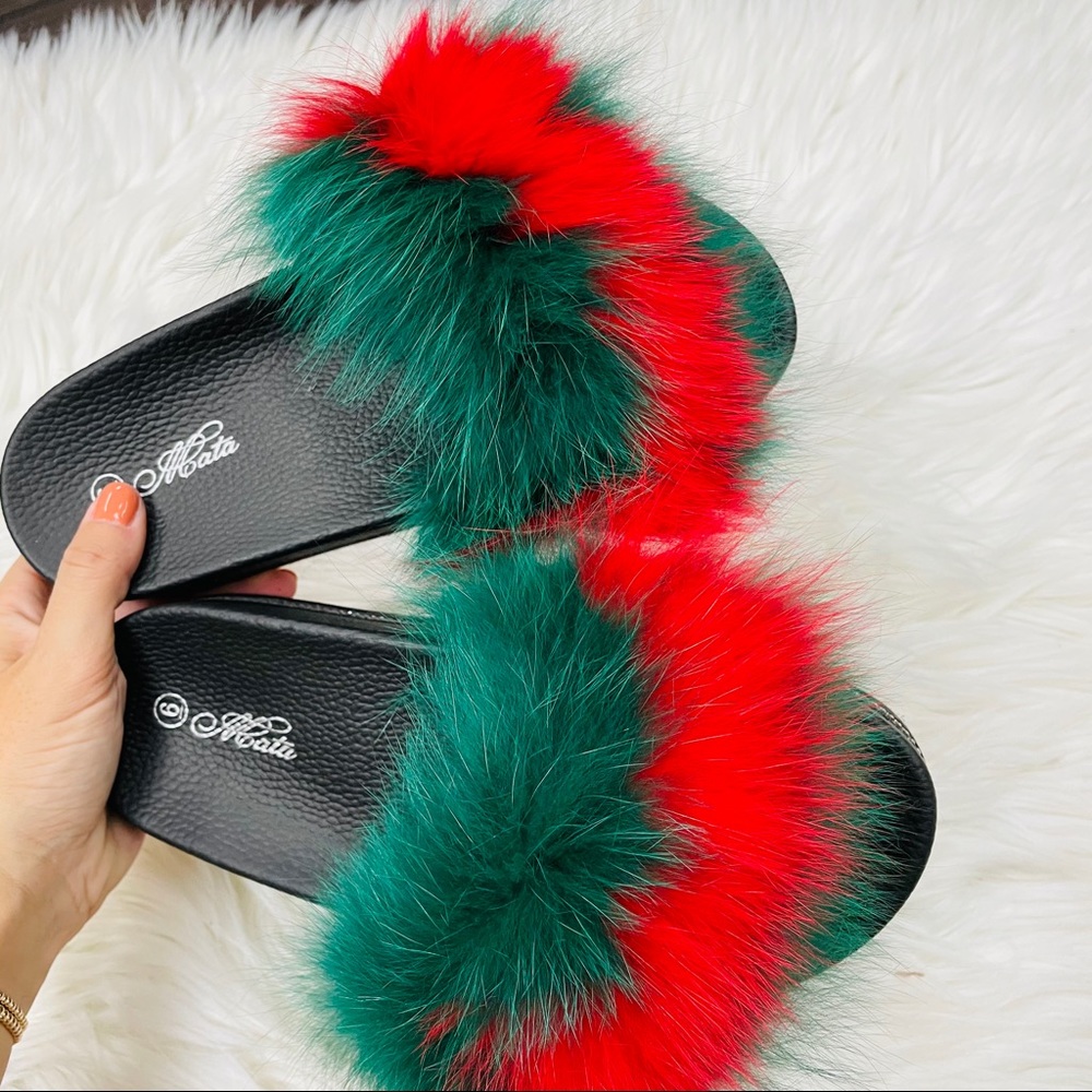 Green/red fur slide - Picture 5 of 7